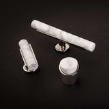 Belwith Keeler Firenze White Marble with Satin Nickel Base Collection