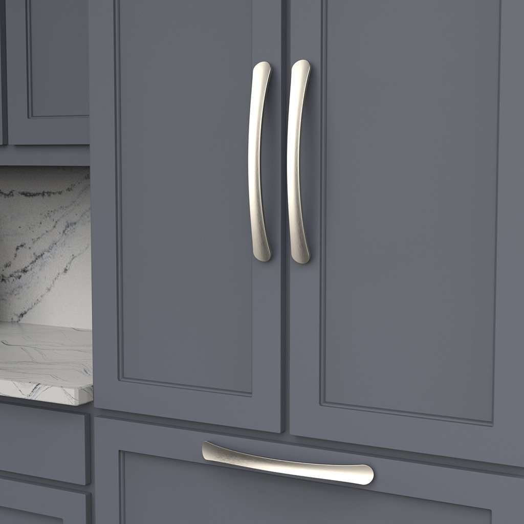 BELWITH-KEELER Vale Appliance Pulls in Satin Nickel 12" B079378-SN Mounted