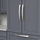 BELWITH-KEELER Vale Appliance Pulls in Satin Nickel 12" B079378-SN Mounted