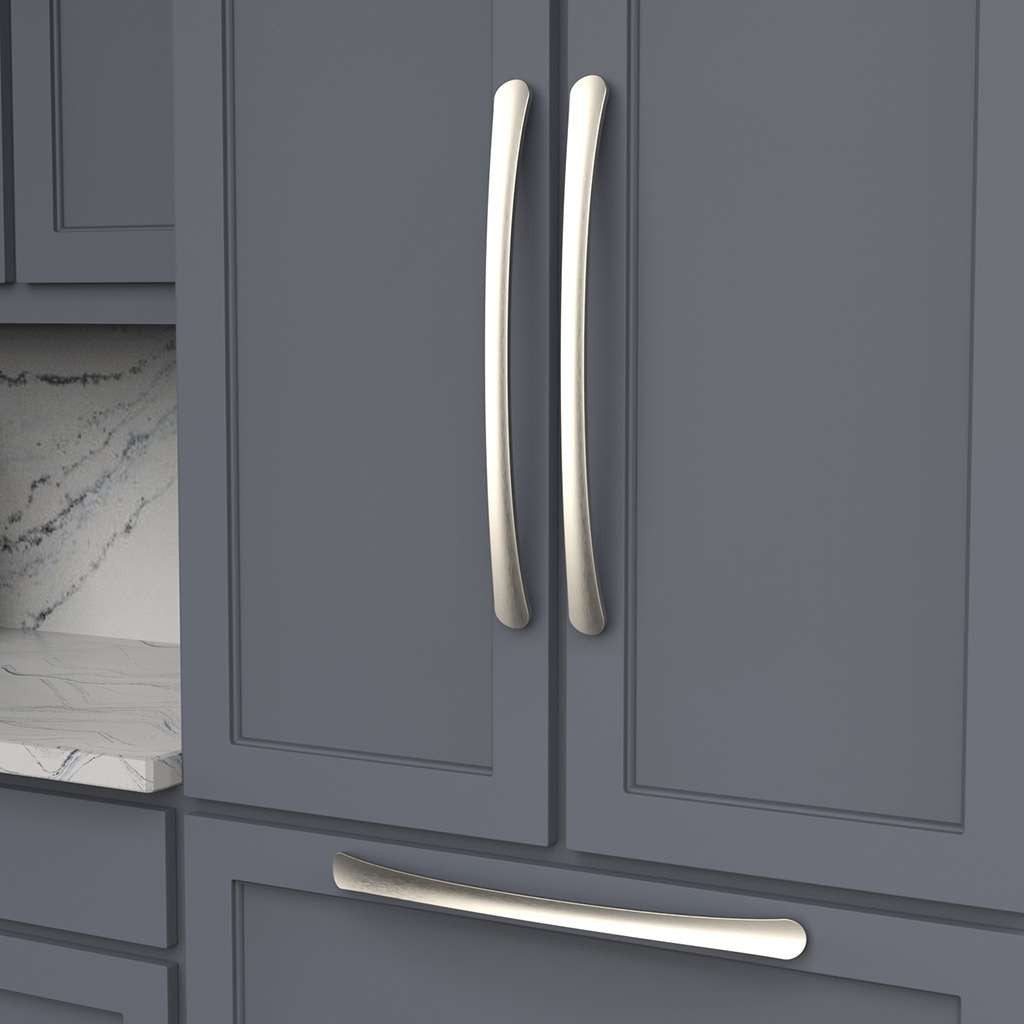 BELWITH-KEELER Vale Appliance Pulls in Satin Nickel 18" B079379-SN Mounted