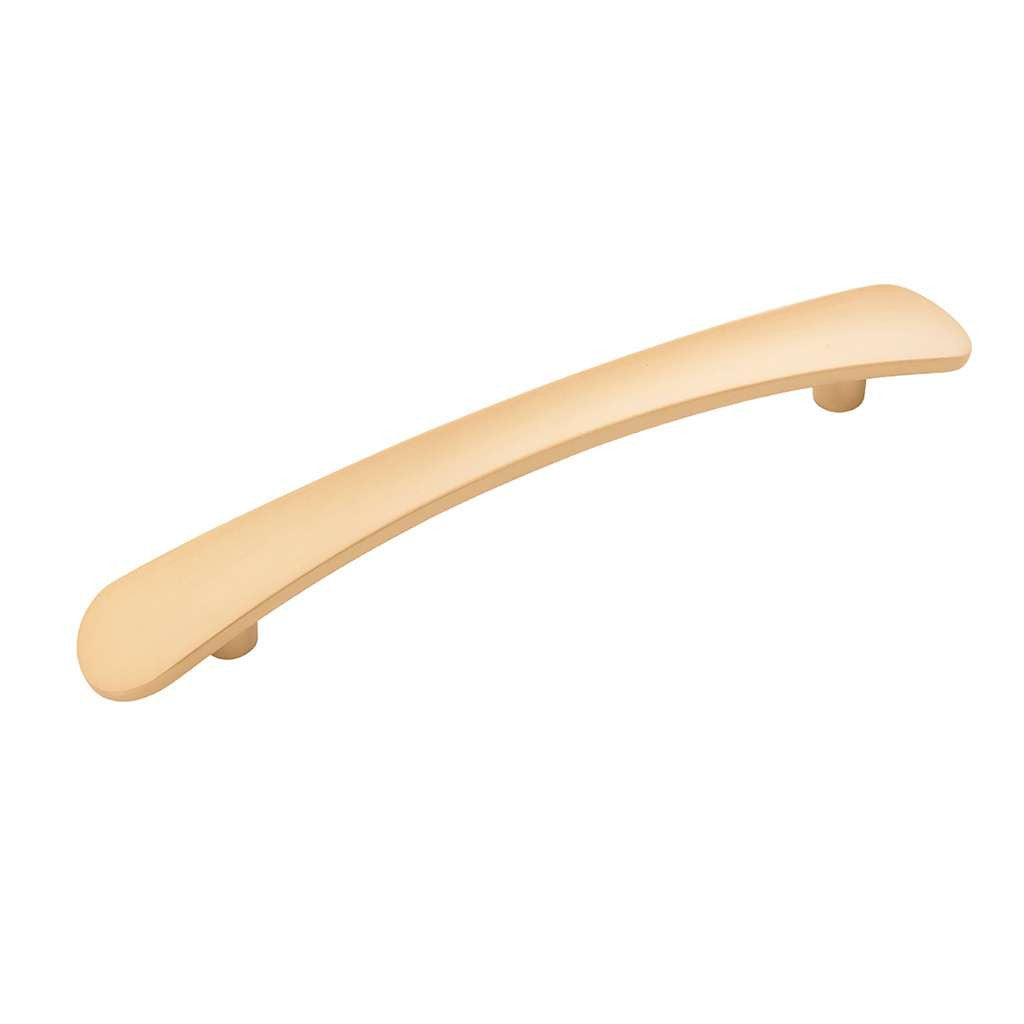 BELWITH-KEELER Vale Curved Handle Pull in Brushed Golden Brass 128mm B076861-BGB