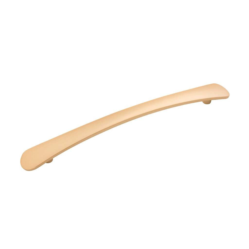 BELWITH-KEELER Vale Curved Handle Pull in Brushed Golden Brass 192mm B076862-BGB