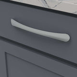 BELWITH-KEELER Vale Curved Handle Pull in Polished Chrome 192mm B076862-CH Mounted