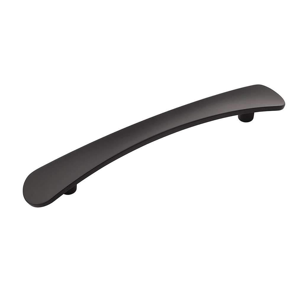 BELWITH-KEELER Vale Curved Handle Pull in Matte Black 128mm B076861-MB