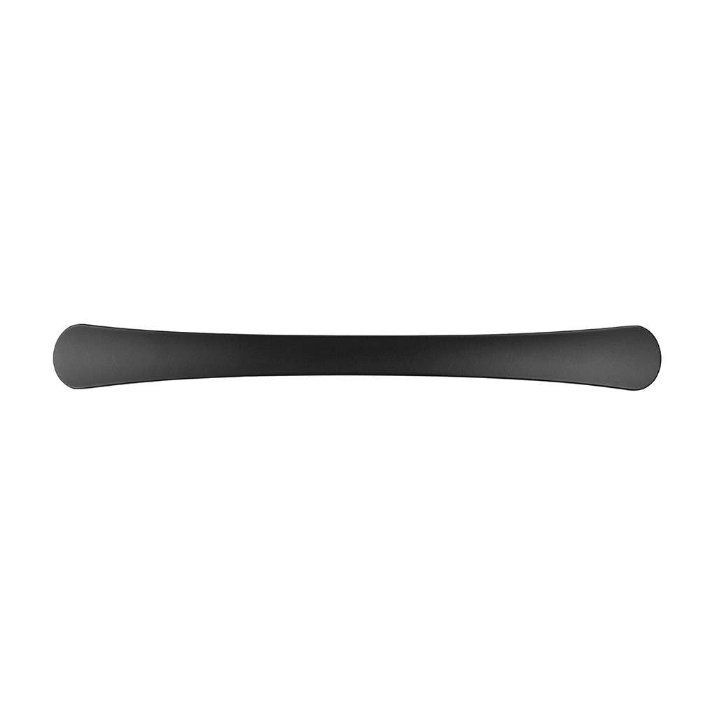 BELWITH-KEELER Vale Curved Handle Pull in Matte Black 192mm B076862-MB Front View