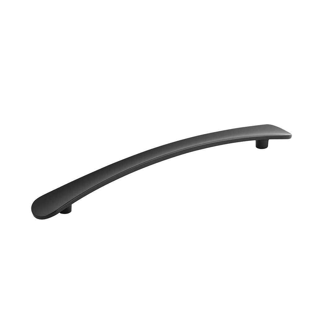 BELWITH-KEELER Vale Curved Handle Pull in Matte Black 192mm B076862-MB