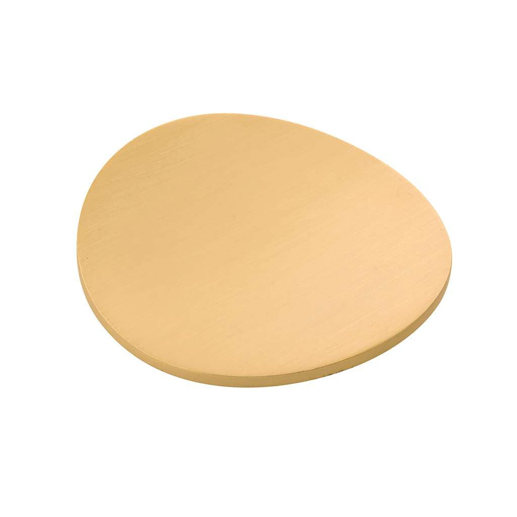 BELWITH-KEELER Vale Round Cabinet Knob in Brushed Golden Brass 3" Diameter B076527-BGB