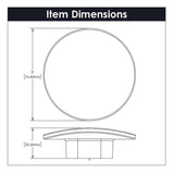 BELWITH-KEELER Vale Round Cabinet Knob in Matte Black 3" Diameter B076527-MB Specs