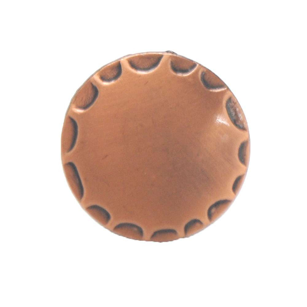 Belwith Southwest Lodge 1-1/8" Diameter Cabinet Knob in Antique Copper Top View