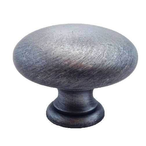 CENTURY 1-1/2" Mushroom Cabinet Knob - Blackened Silver