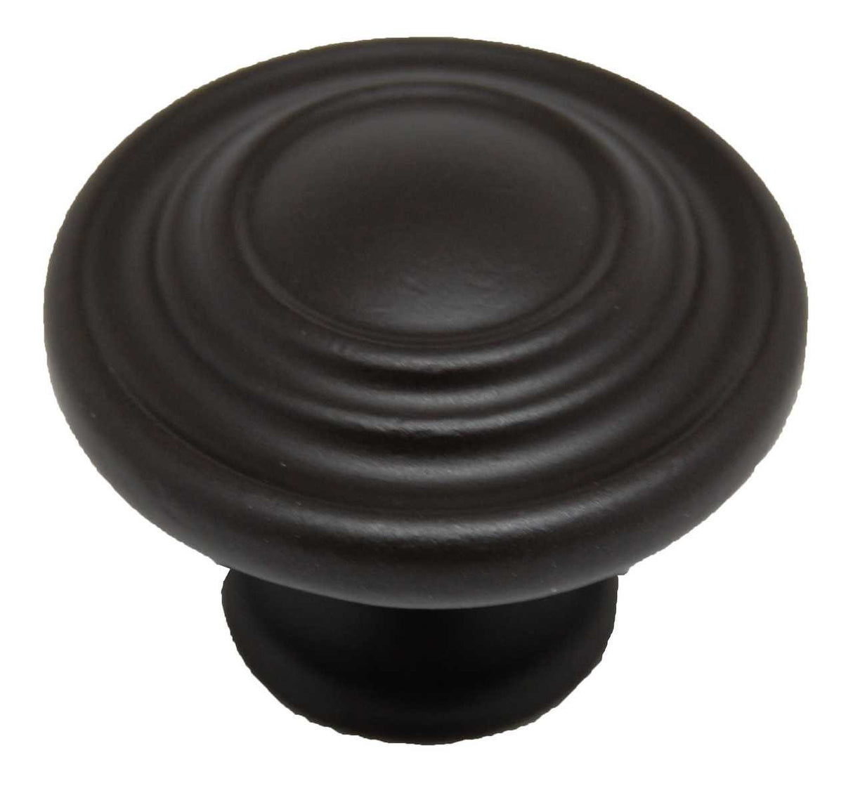 Main View of a Dark Bronze 1-1/4" Round Ring Cabinet Knob from Century Hardware's Builder's Choice Collection 07015-OB
