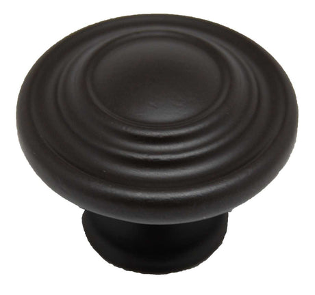 Main View of a Dark Bronze 1-1/4" Round Ring Cabinet Knob from Century Hardware's Builder's Choice Collection 07015-OB