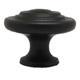 Side View of a Dark Bronze 1-1/4" Round Ring Cabinet Knob from Century Hardware's Builder's Choice Collection 07015-OB