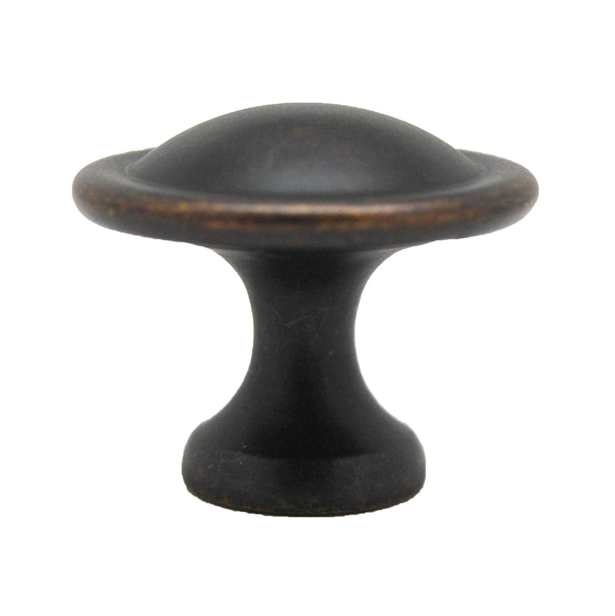 Side View of a German Bronze 1-1/8" Round Cabinet Knob Century Hardware's Builder's Choice Collection 05239-GB