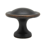 Side View of a German Bronze 1-1/8" Round Cabinet Knob Century Hardware's Builder's Choice Collection 05239-GB