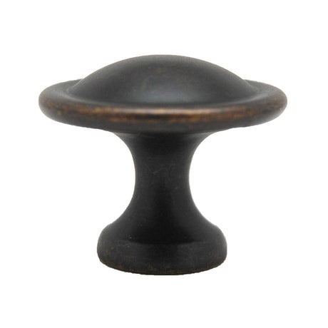 Side View of a German Bronze 1-1/8" Round Cabinet Knob Century Hardware's Builder's Choice Collection 05239-GB