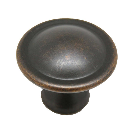 Main View of a German Bronze 1-1/8" Round Cabinet Knob Century Hardware's Builder's Choice Collection 05239-GB