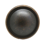 Top  View of a German Bronze 1-1/8" Round Cabinet Knob Century Hardware's Builder's Choice Collection 05239-GB