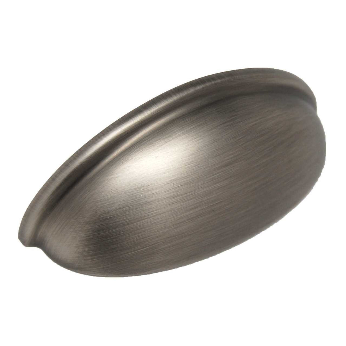 Main View of an Antique Pewter 3" Hole Centers Cup Pull from Century Hardware's Builder's Choice Collection 03652-APH