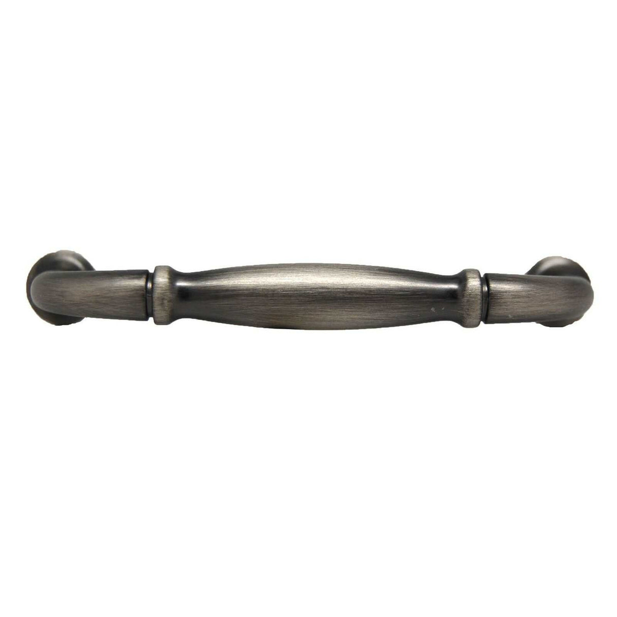 Top View of an Antique Pewter 3" Hole Centers Handle Cabinet Pull from Century Hardware's Builder's Choice Collection 03708-APH