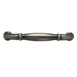 Top View of an Antique Pewter 3" Hole Centers Handle Cabinet Pull from Century Hardware's Builder's Choice Collection 03708-APH