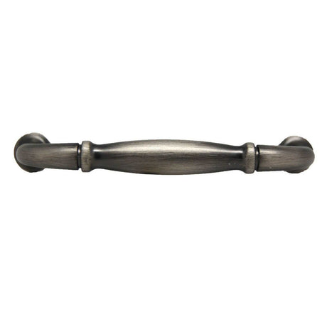 Top View of an Antique Pewter 3" Hole Centers Handle Cabinet Pull from Century Hardware's Builder's Choice Collection 03708-APH