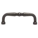 Side View of an Antique Pewter 3" Hole Centers Handle Cabinet Pull from Century Hardware's Builder's Choice Collection 03866-AP