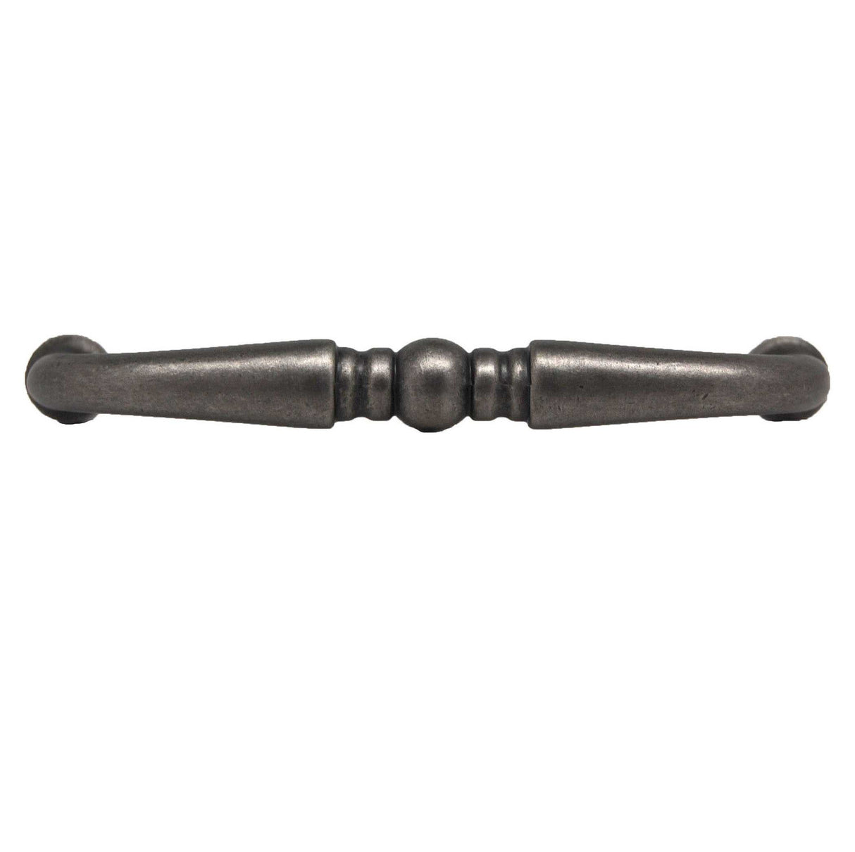 Top View of an Antique Pewter 3" Hole Centers Handle Cabinet Pull from Century Hardware's Builder's Choice Collection 03866-AP