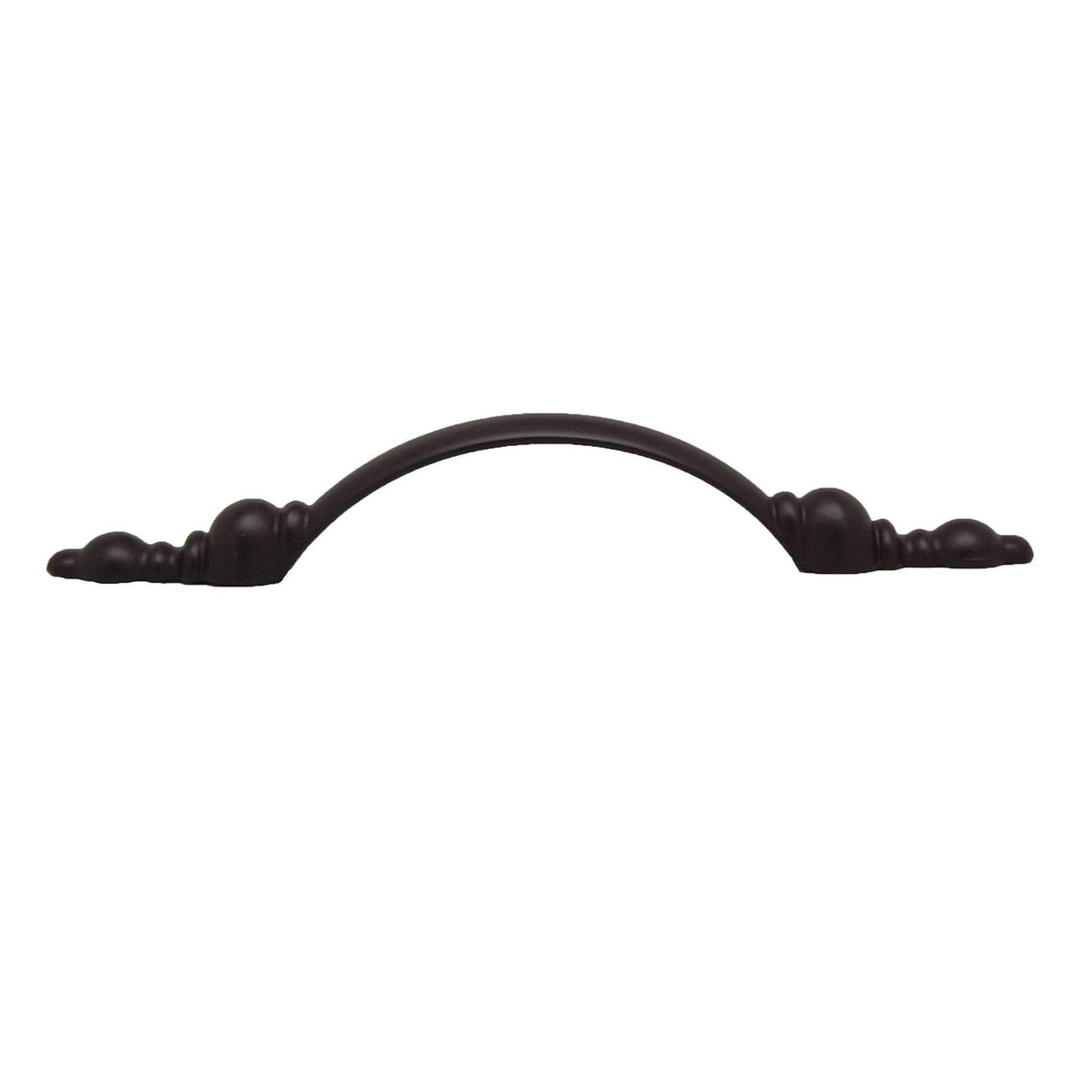 Side View of a Dark Bronze 3" Hole Centers Handle Cabinet Pull from Century Hardware's Builder's Choice Collection 03111-DB