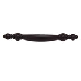 Top View of a Dark Bronze 3" Hole Centers Handle Cabinet Pull from Century Hardware's Builder's Choice Collection 03111-DB