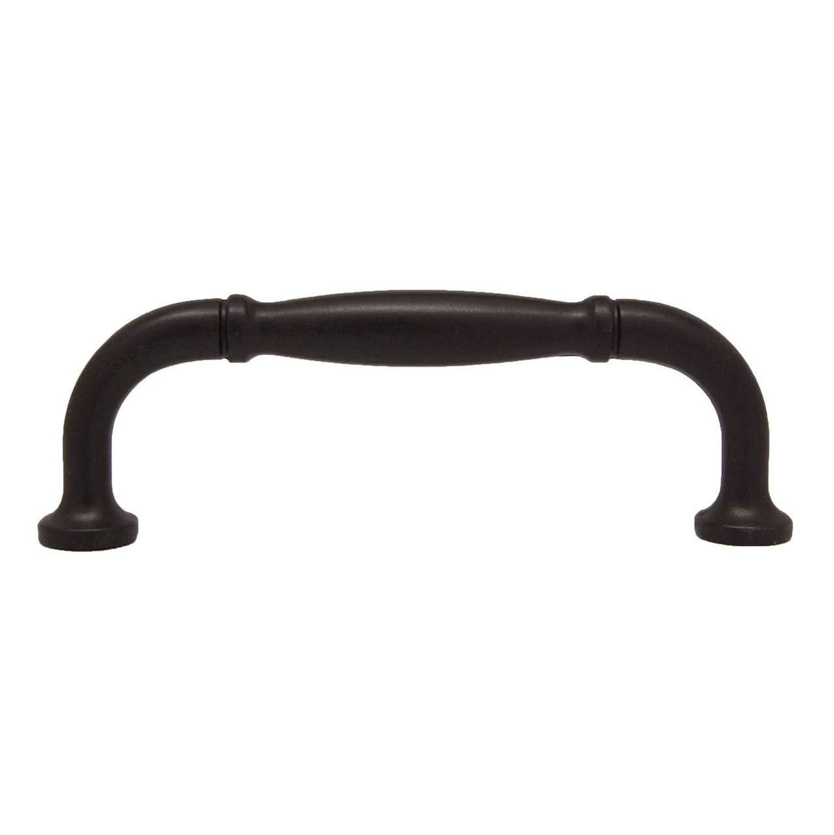 Side View of a Dark Bronze 3" Hole Centers Handle Cabinet Pull from Century Hardware's Builder's Choice Collection 03708-OB
