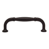 Side View of a Dark Bronze 3" Hole Centers Handle Cabinet Pull from Century Hardware's Builder's Choice Collection 03708-OB