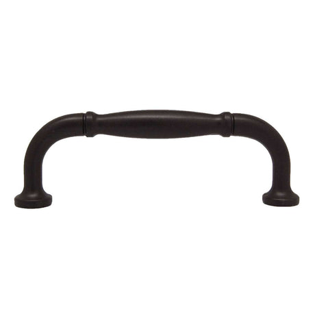 Side View of a Dark Bronze 3" Hole Centers Handle Cabinet Pull from Century Hardware's Builder's Choice Collection 03708-OB