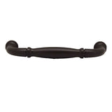 Top View of a Dark Bronze 3" Hole Centers Handle Cabinet Pull from Century Hardware's Builder's Choice Collection 03708-OB