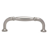 Side View of a Satin Nickel 3" Hole Centers Handle Cabinet Pull from Century Hardware's Builder's Choice Collection 03708-15
