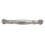 Top View of a Satin Nickel 3" Hole Centers Handle Cabinet Pull from Century Hardware's Builder's Choice Collection 03708-15