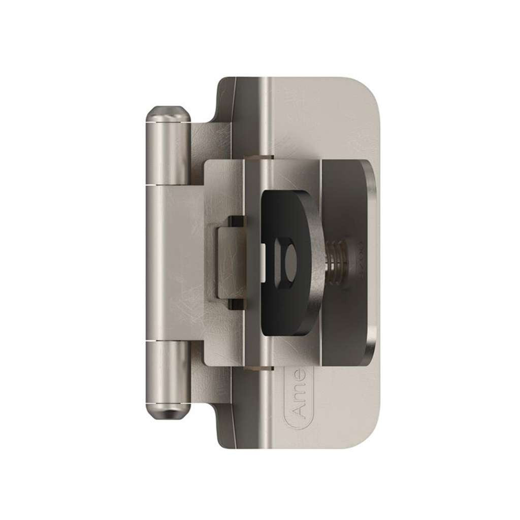 AMEROCK Double Demountable 3/8" Inset Cabinet Hinge (pair) in Satin Nickel BPR8700G10