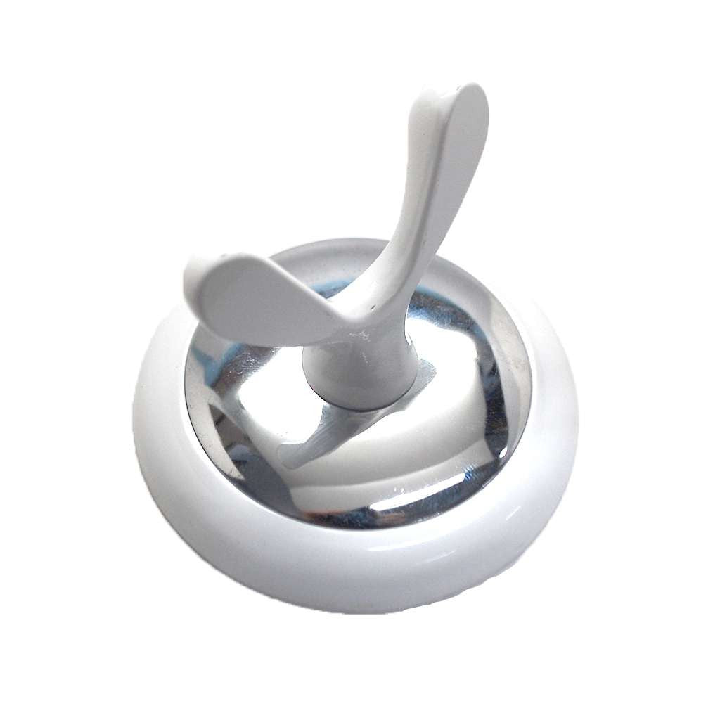 AMEROCK Bathroom Robe Hook in White and Chrome 52478