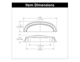 HICKORY American Diner 3" & 3-3/4" Center to Center Cup Pull - Brushed Golden Brass P2144-BGB