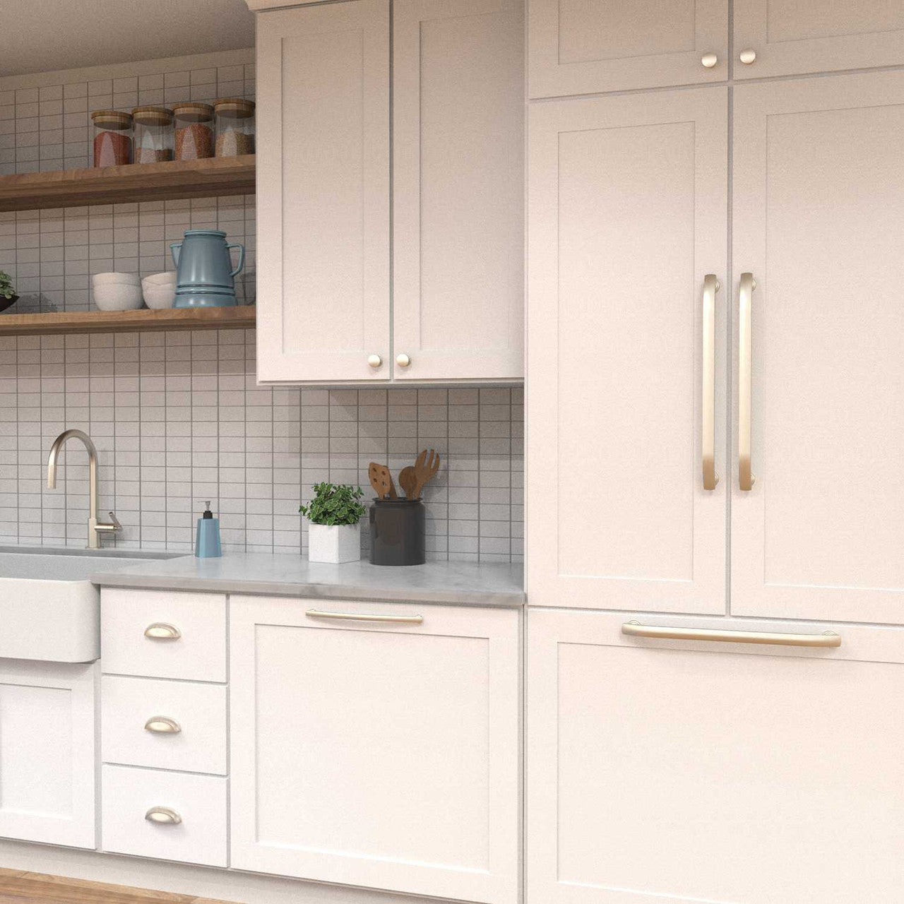 HICKORY American Diner Appliance Kitchen Display Satin Nickel