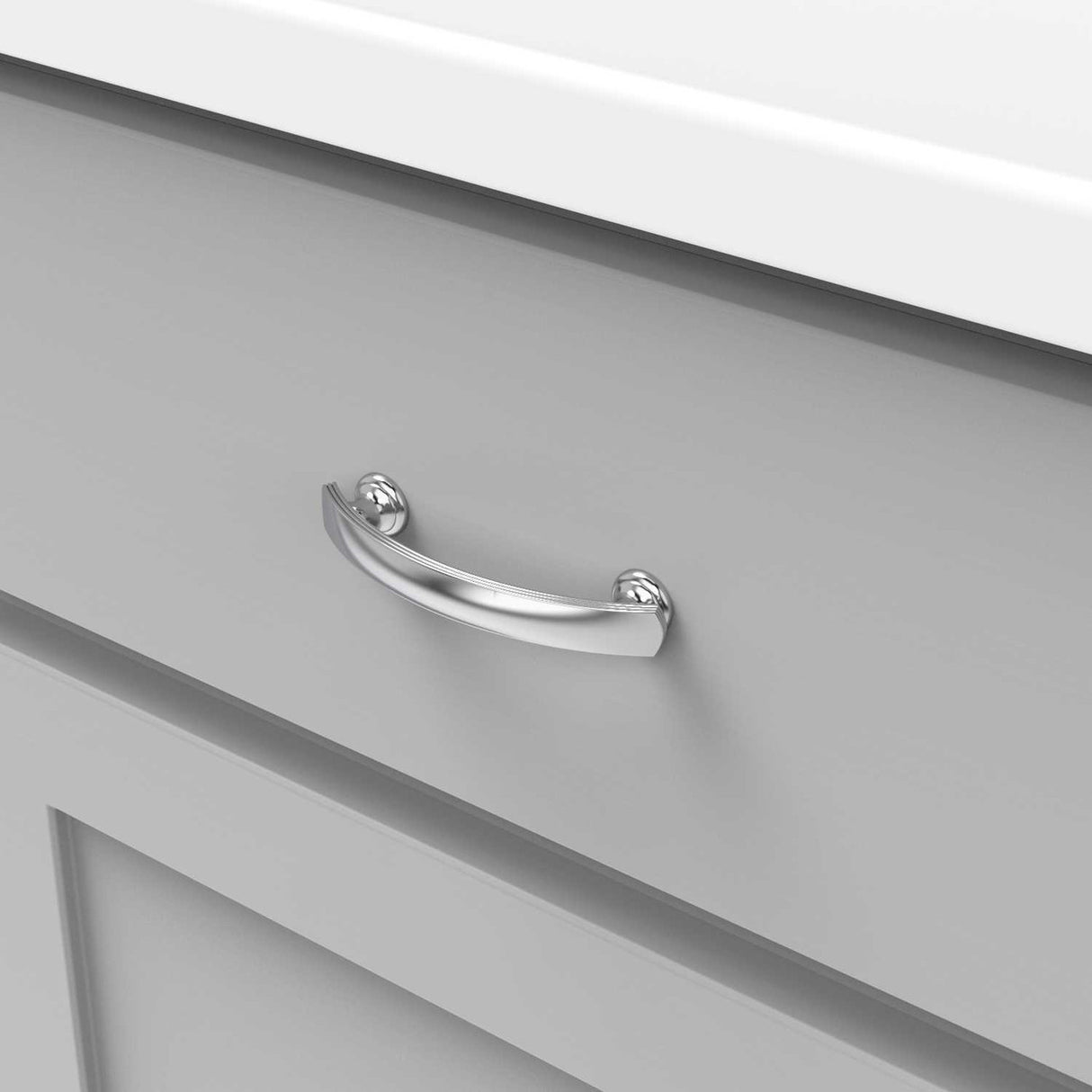 HICKORY American Diner 3" Center to Center Handle Cabinet Pull - Chrome P2143-CH