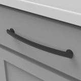 HICKORY American Diner 8-13/16" Center to Center Handle Cabinet Pull - Matte Black P2158-MB