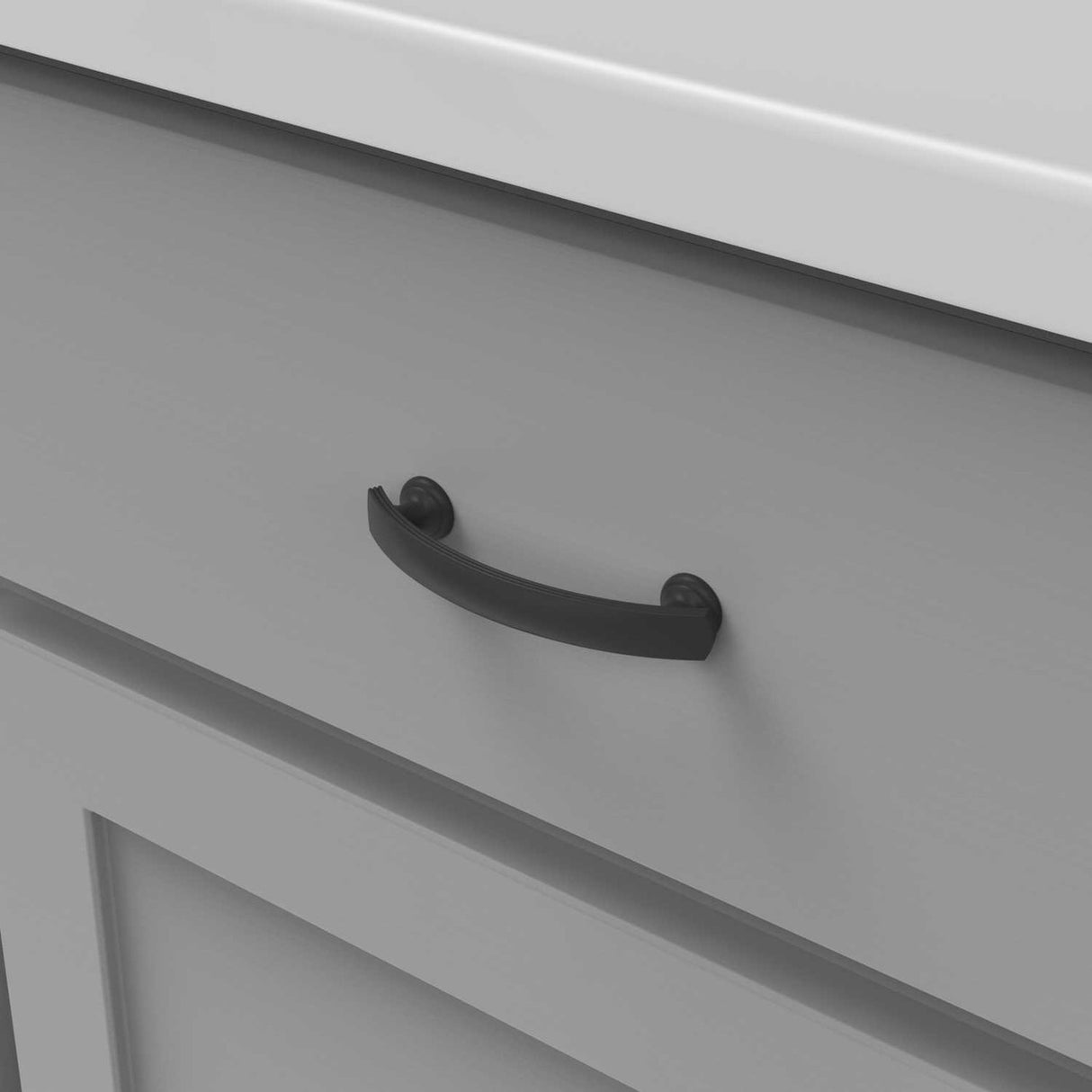 HICKORY American Diner 3" Center to Center Handle Cabinet Pull - Matte Black P2143-MB