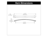 HICKORY American Diner 8-13/16" Center to Center Handle Cabinet Pull - Matte Black P2158-SN