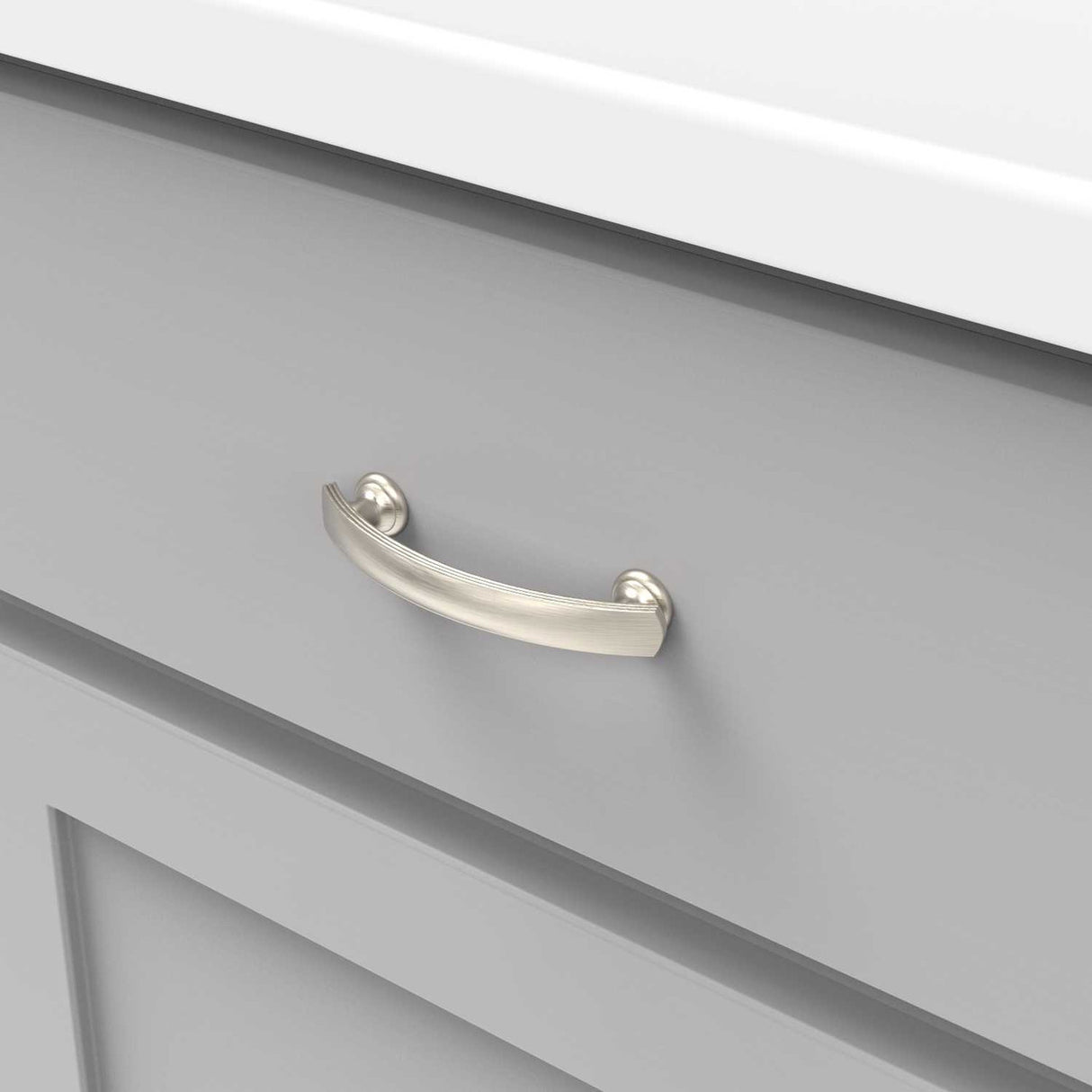 HICKORY American Diner 3" Center to Center Handle Cabinet Pull - Matte Black P2143-SN