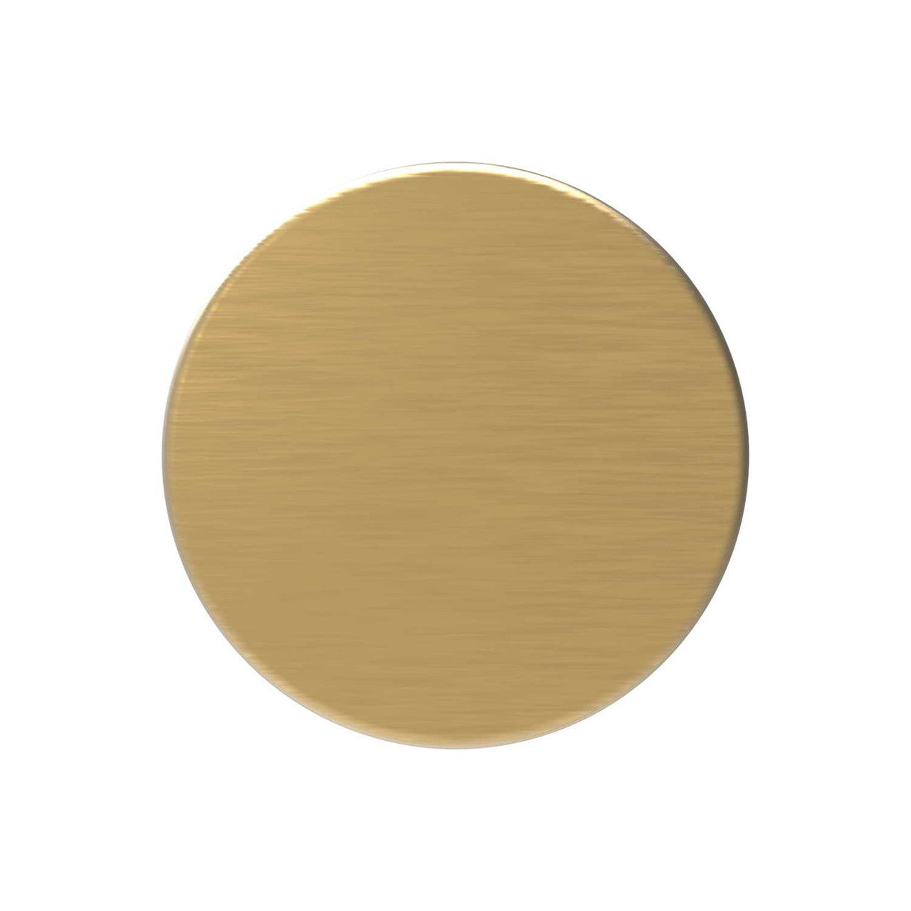 Top View of a Brushed Golden Brass 1" Round Cabinet Knob from Hickory Hardware's American Diner Collection P2140-BGB
