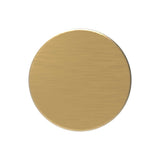 Top View of a Brushed Golden Brass 1" Round Cabinet Knob from Hickory Hardware's American Diner Collection P2140-BGB