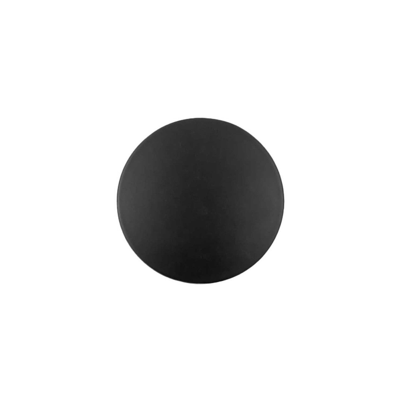Top View of a Matte Black 1-3/8" Round Cabinet Knob from Hickory Hardware's American Diner Collection P2142MB