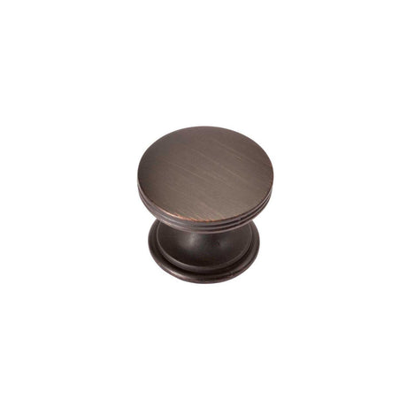 Main View of a Vintage Bronze 1-3/8" Round Cabinet Knob from Hickory Hardware's American Diner Collection P2142-VB