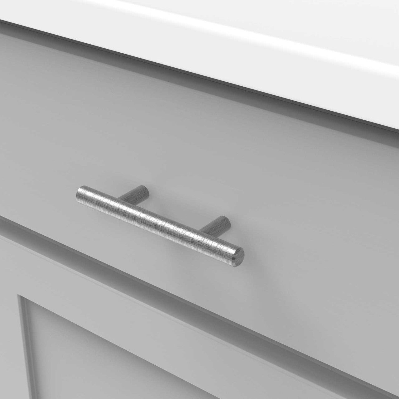 HICKORY 2-1/2" Center to Center Bar Cabinet Pull - Brushed Black Nickel HH075592-BBLN